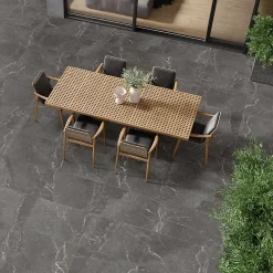 Dalle sur plots Toscana 2cm anthracite R11 60x60cm - Réflex boutique