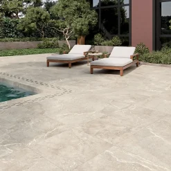 Dalle sur plots Toscana 2cm beige R11 60x60cm - Réflex boutique