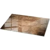 Dessus de table en verre trempé Wallfluent 100x50 cm Structure de planches en bois
