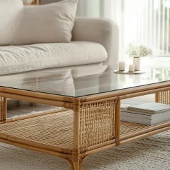 Dessus de table en verre trempé Wallfluent 100x50 cm Transparent