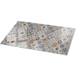 Dessus de table en verre trempé Wallfluent 100x50 cm Motif mosaïque avec ornements