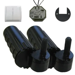 Double motorisation pour volet 1 battant gauche SLID'UP URANUS filaire - gond 14 mm