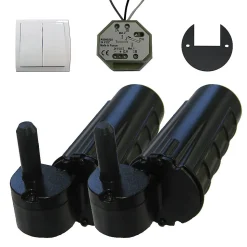 Double motorisation pour volet 1 battant droit SLID'UP URANUS filaire - gond 12 mm
