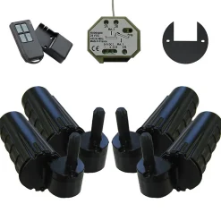 Double motorisation pour volet 2 battants SLID'UP URANUS radio - gond 14 mm