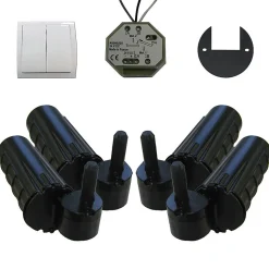 Double motorisation pour volet 2 battants SLID'UP URANUS filaire - gond 12 mm