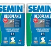Enduit de Ragréage Autolissant Kedoplan Fibré Semin, Sol Intérieur, sac de 25 kg (lot de 2)