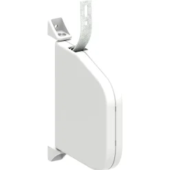 Enrouleur de sangle arrondi pour volet roulant avec sangle de 5,5 m - blanc