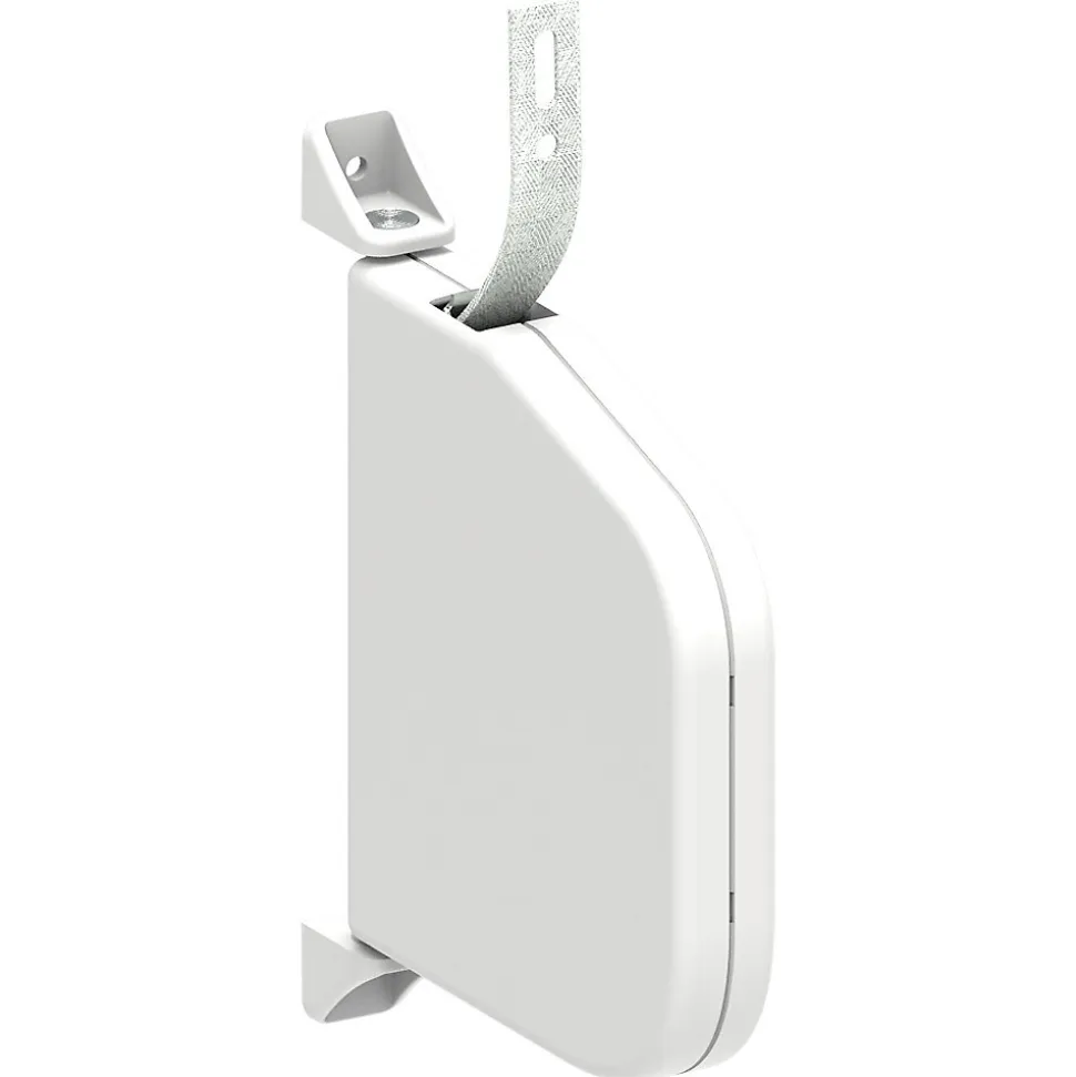 Enrouleur de sangle arrondi pour volet roulant avec sangle de 5,5 m - blanc