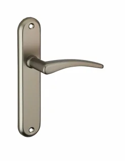 Ensemble de poignées pour porte intérieure Vesta sans trou, carré 7mm, entr'axes 165mm, noir - THIRARD