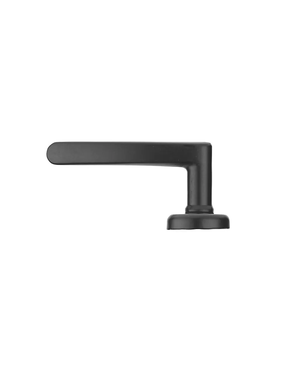 Ensemble de poignées pour porte d'entrée Vesta trou de cylindre, carré 7mm, entr'axes 195mm, noir - THIRARD
