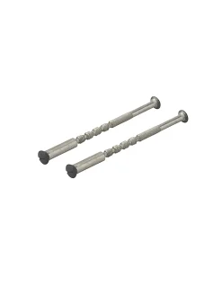 Ensemble de poignées pour porte d'entrée Vesta trou de cylindre, carré 7mm, entr'axes 195mm, noir - THIRARD