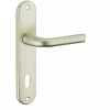 Ensemble de poignées pour porte intérieure Leto trou de clé, carré 7mm, entr'axes 165mm, couleur F2 - THIRARD