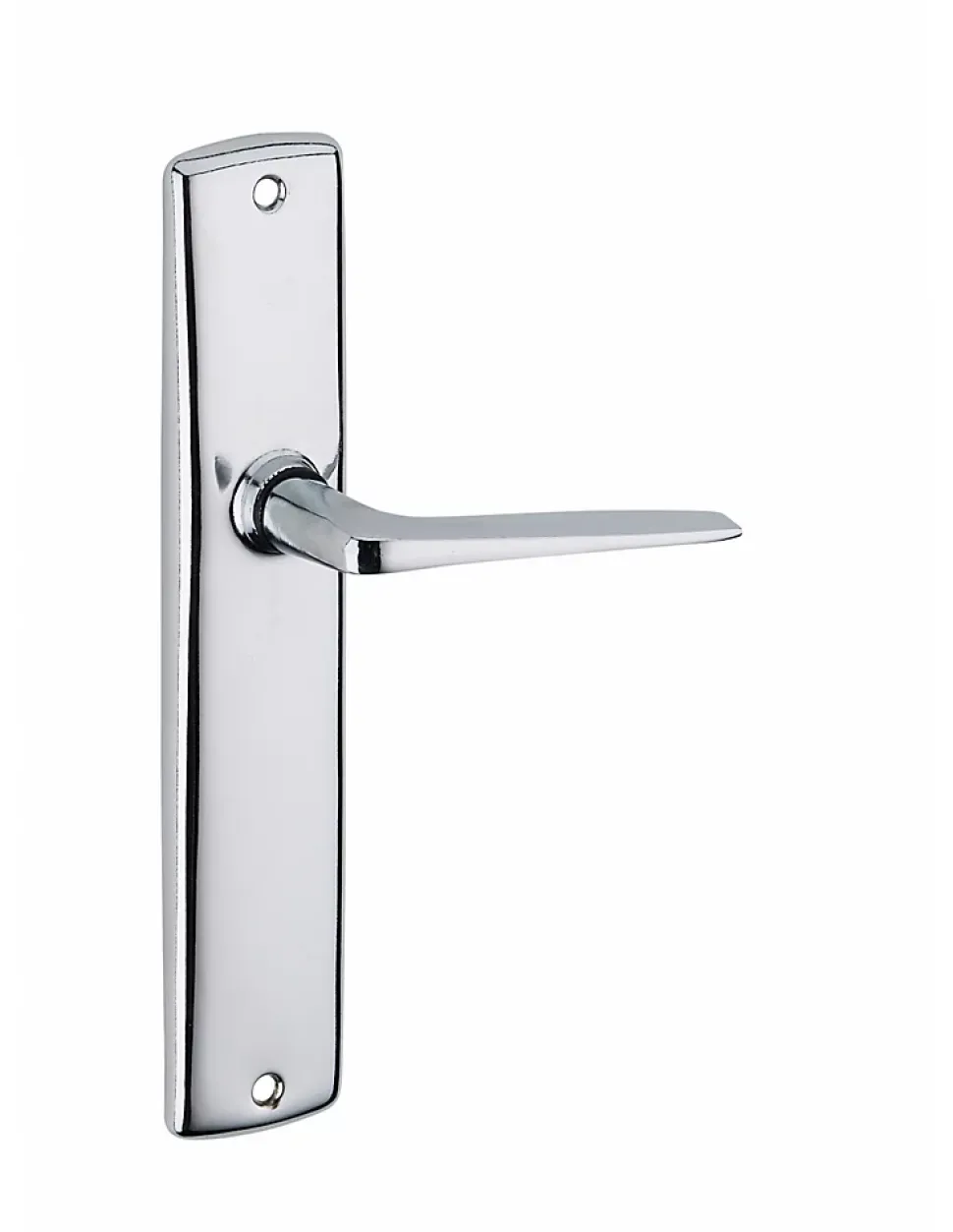 Ensemble de poignées pour porte intérieure Demeter sans trou, entr'axes 195mm, chromé - THIRARD