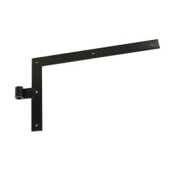 Equerre acier bout droit pour volet en bois acier noir Afbat
