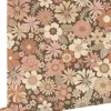 ESTAhome papier peint fleurs rétro vieux rose et beige - 53 cm x 10.05 m - 130966