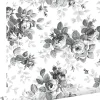 ESTAhome papier peint roses noir et blanc - 53 cm x 10.05 m - 138112