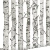 ESTAhome papier peint troncs de bouleau gris chaud clair - 53 cm x 10.05 m - 138889
