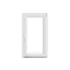 Fenêtre 1 vantail oscillo-battante, tirant droit double vitrage GoodHome en PVC blanc l.65 x H.108 cm