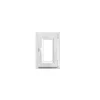 Fenêtre 1 vantail oscillo-battante, tirant droit double vitrage GoodHome en PVC blanc l.45 x H.63 cm