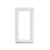 Fenêtre 1 vantail oscillo-battante, tirant droit double vitrage GoodHome en PVC blanc l.65 x H.118 cm