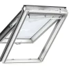 Fenêtre de toit à projection VELUX Confort Whitefinish - bois peint en blanc L. 134 et H. 98 cm (GPL 2076 UK04)