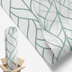 Film décoratif pour vitre Wallfluent 50x100 cm Protège efficacement l'intimité Symétrie Des Plantes 1 rol.
