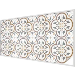 Film Ddépoli Autoadhésif Wallfluent 200x100 cm d'Intimité pour Fenêtre Rayures Ornements Carrelés 1 rol.