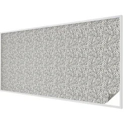 Film dépoli blanc adhésif Wallfluent 200x100 cm décoratif vitrail Feuilles Fleurs 1 rol.