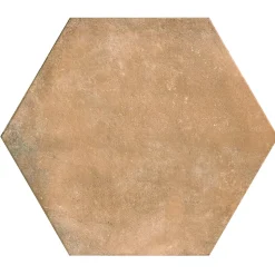 Grès Cérame Premium Format 56x48,5 Intérieur/Extérieur Parma Terra Hexagonal Effet Terre Cuite