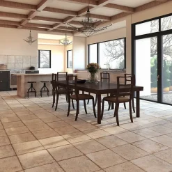 Grès Cérame Premium Format 33x33 Intérieur/Extérieur Loire Carré Effet Pierre