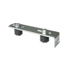Guide de portail à visser acier zingué blanc Afbat L.250mm H.40mm
