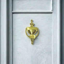 Heurtoir de porte laiton poli 200X95 mm
