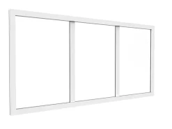 Imposte atelier en aluminium thermolaqué - L83 x H40 cm - Blanc - BAYVIEW