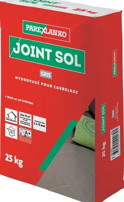 Joint sol hydrofugé gris Parexlanko 25 kg