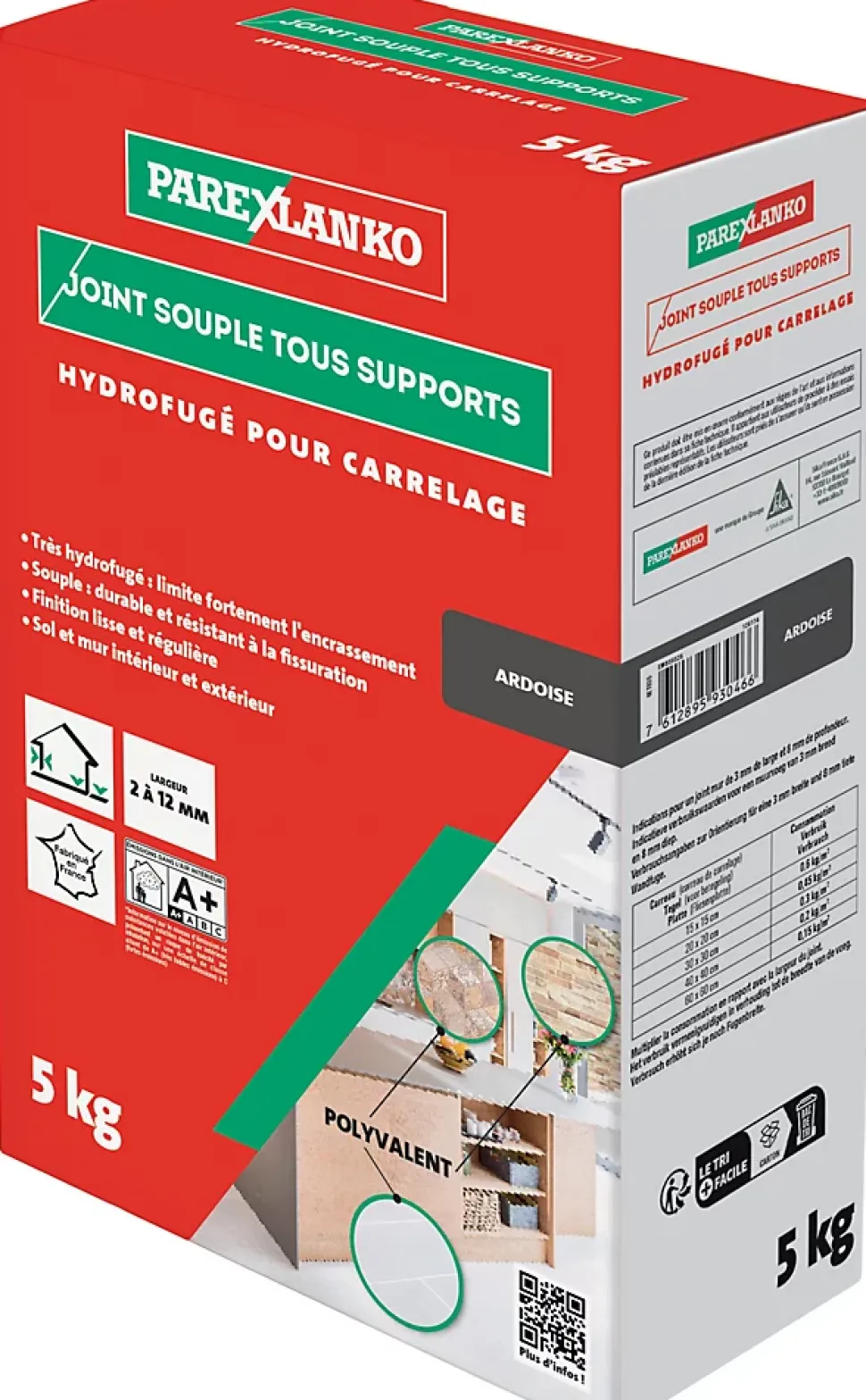 Joint souple tous supports ardoise Parexlanko 5 kg