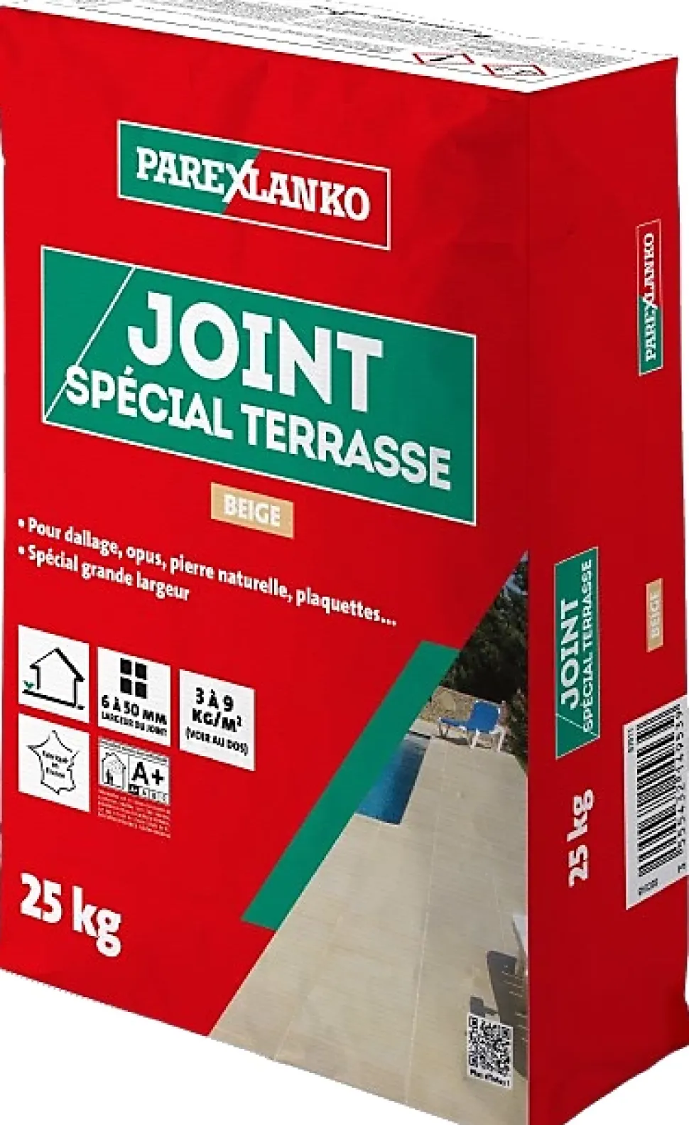 Joint spécial terrasse Parexlanko beige 25Kg