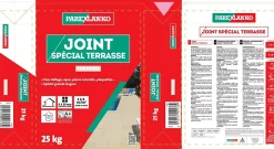 Joint spécial terrasse ton pierre Parexlanko 25 kg