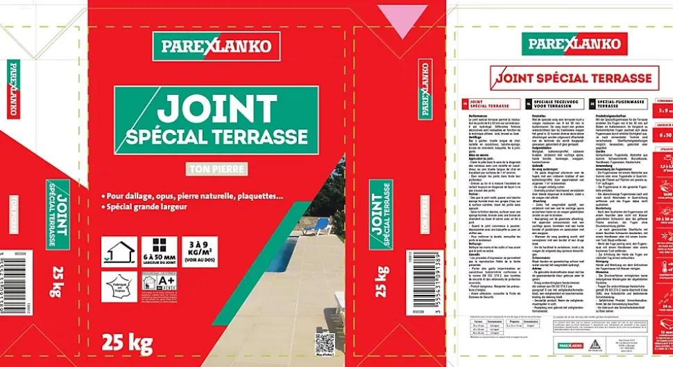 Joint spécial terrasse ton pierre Parexlanko 25 kg
