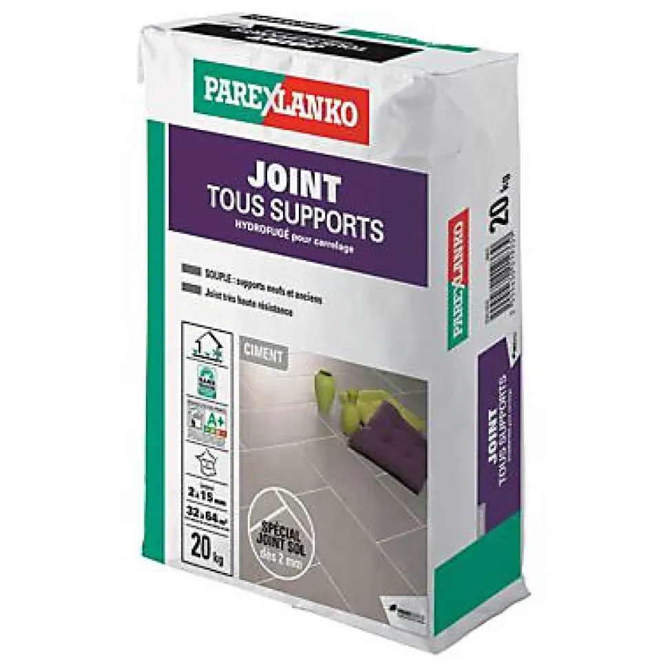 Joint tous supports Parexlanko 20 kg ciment