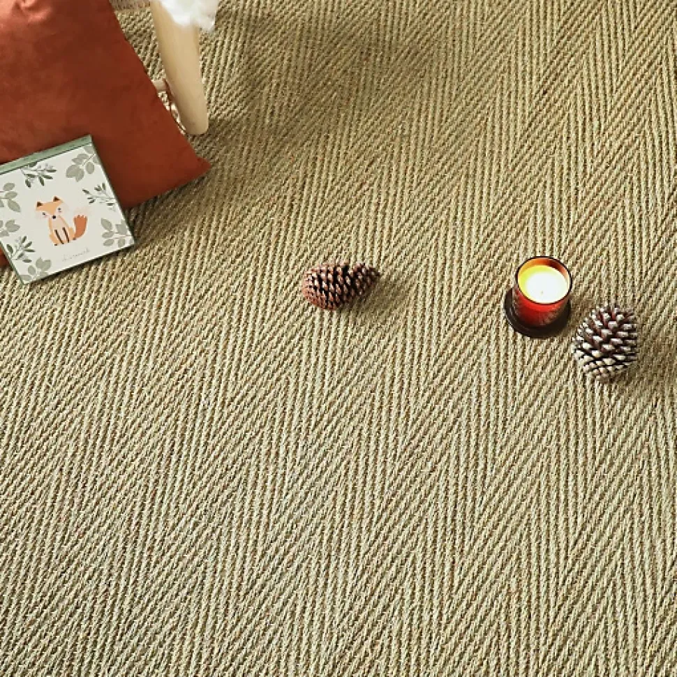 Jonc de mer - Assam - Chevron - Rouleau de 2m x 12m