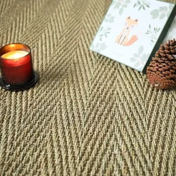 Jonc de mer - Assam - Chevron - Rouleau de 2m x 12m