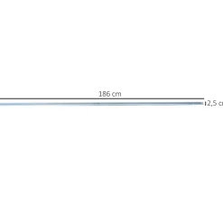 Kit complet porte coulissante 4 x 93 cm (p x l): rail, roulettes, visserie