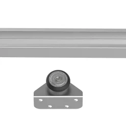 Kit complet porte coulissante 4 x 93 cm (p x l): rail, roulettes, visserie
