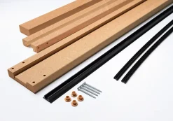 Kit de finition MDF sans couvre joints pour porte coulissante Rhea
