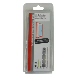 Kit de fixation pour pose en rénovation de fenêtre et porte fenêtre pvc