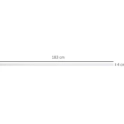 Kit de porte coulissante compatibilité porte épaisseur 35-45 ou 40-45 mm longueur rail 1,83 m charge max. 100 Kg acier blanc