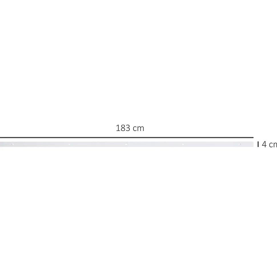Kit de porte coulissante compatibilité porte épaisseur 35-45 ou 40-45 mm longueur rail 1,83 m charge max. 100 Kg acier blanc