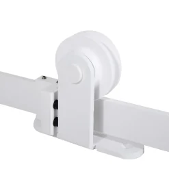 Kit de porte coulissante compatibilité porte épaisseur 35-45 ou 40-45 mm longueur rail 1,83 m charge max. 100 Kg acier blanc