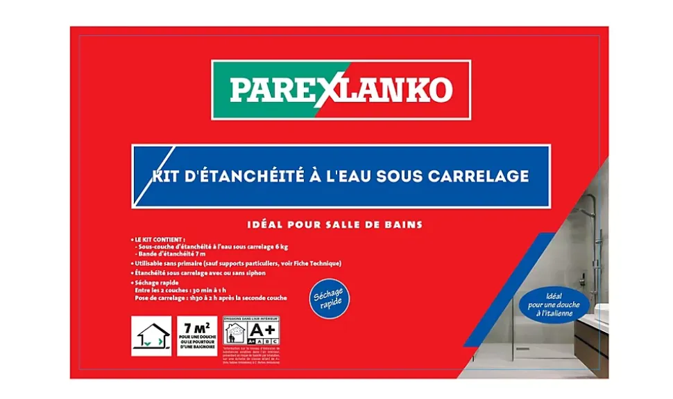Kit d'étanchéité à l'eau sous carrelage murs et sol GP 7m2