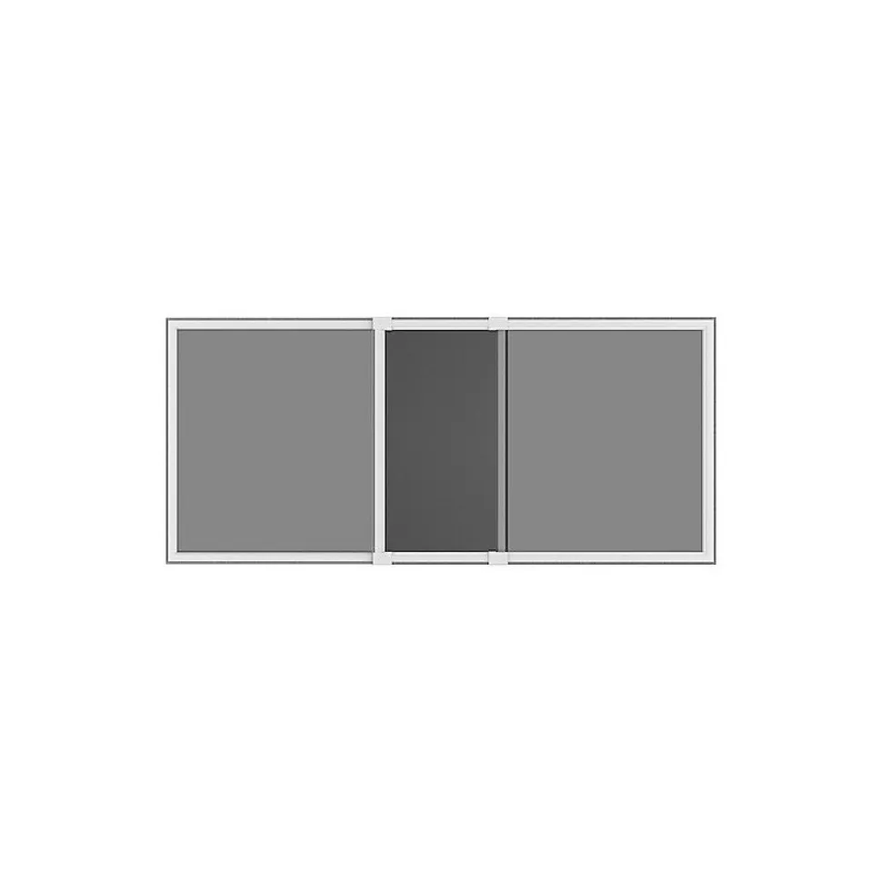 Kit moustiquaire extensible H 70 cm x L 100 cm alu blanc sans perçage